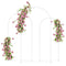 Wedding Arch, 7/6.5/6 ft Metal Balloon Arch Backdrop Stand Set of 3 for Birthday Party, Bridal Shower, White