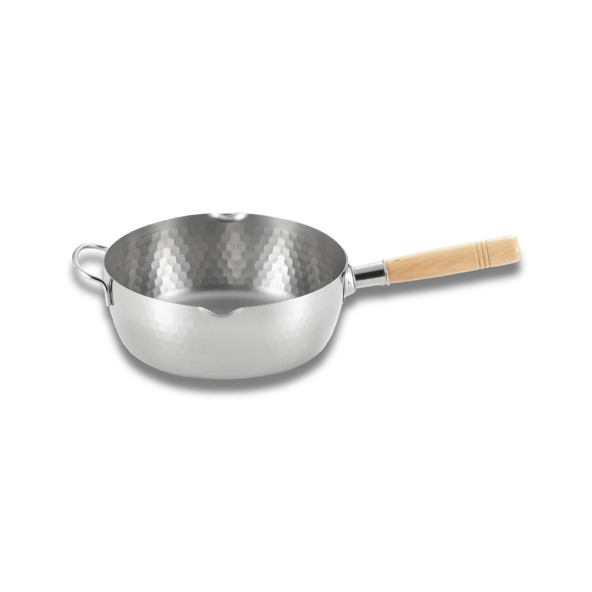Yoshikawa Yukihira 24 cm Pot Stainless Steel | 3.6 L with Wooden Handle 