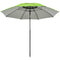 Outsunny 6.6ft Arched Beach Umbrella: Angle Adjustable with UV30+ Protection for Outdoor, Green