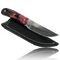 YUMA Damascus Steel Skinner Knife 5 inch blade with Original Cow leather sheath