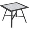 Outsunny Small Outdoor Side Table, Patio Side Table with SPC Tabletop for Garden, Patio, Lawn, Grey