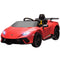 Qaba 12V Lamborghini Huracan Licensed Kids Electric Car with Remote Control, Spring Suspension, Transport Wheels, Red