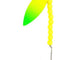 Double Hook Willow Leaf Spinner – Yellow Striper Blade Lure