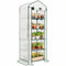 Mini Greenhouse with Screen Roof, Portable Small Greenhouse with Roll-Up Zipper Door, 27.6