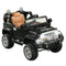 Aosom 12V Kids Electric Ride-On Truck Car Toy with Remote Control Lights MP3 LCD Indicator Black