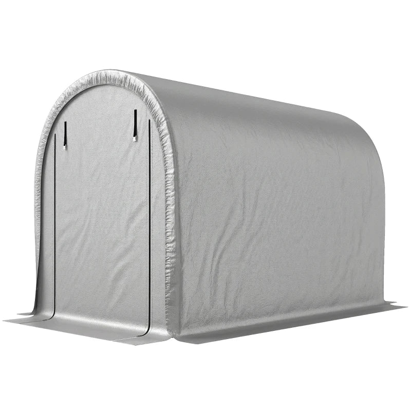 8' x 5' Portable Shed, Water-Resistant Bike Tent with Roll-up Zipper Door and Galvanized Metal Frame for Bike