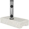 55 lbs Half Granite Parasol Base, Outdoor Umbrella Stand Weight for 1.3