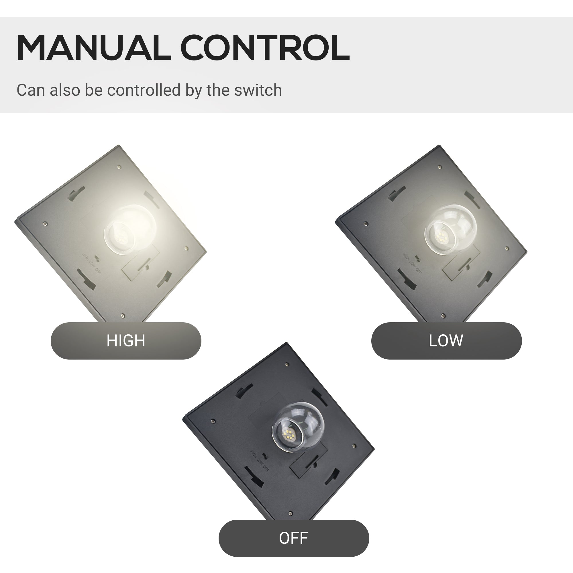 Outsunny Solar LED Garden Light: Outdoor Energy-Efficient Lighting with Sturdy Waterproof Base 