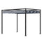 Outsunny 13' x 10' Patio Pergola with Retractable Canopy, Outdoor Sun Shelter, Yard Shade, Dark Grey