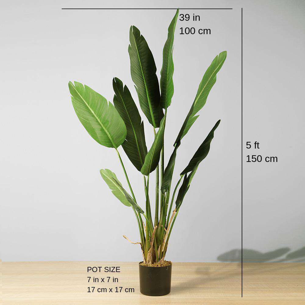 Zapo Artificial Bird Of Paradise Potted Plant (Multiple Sizes) 