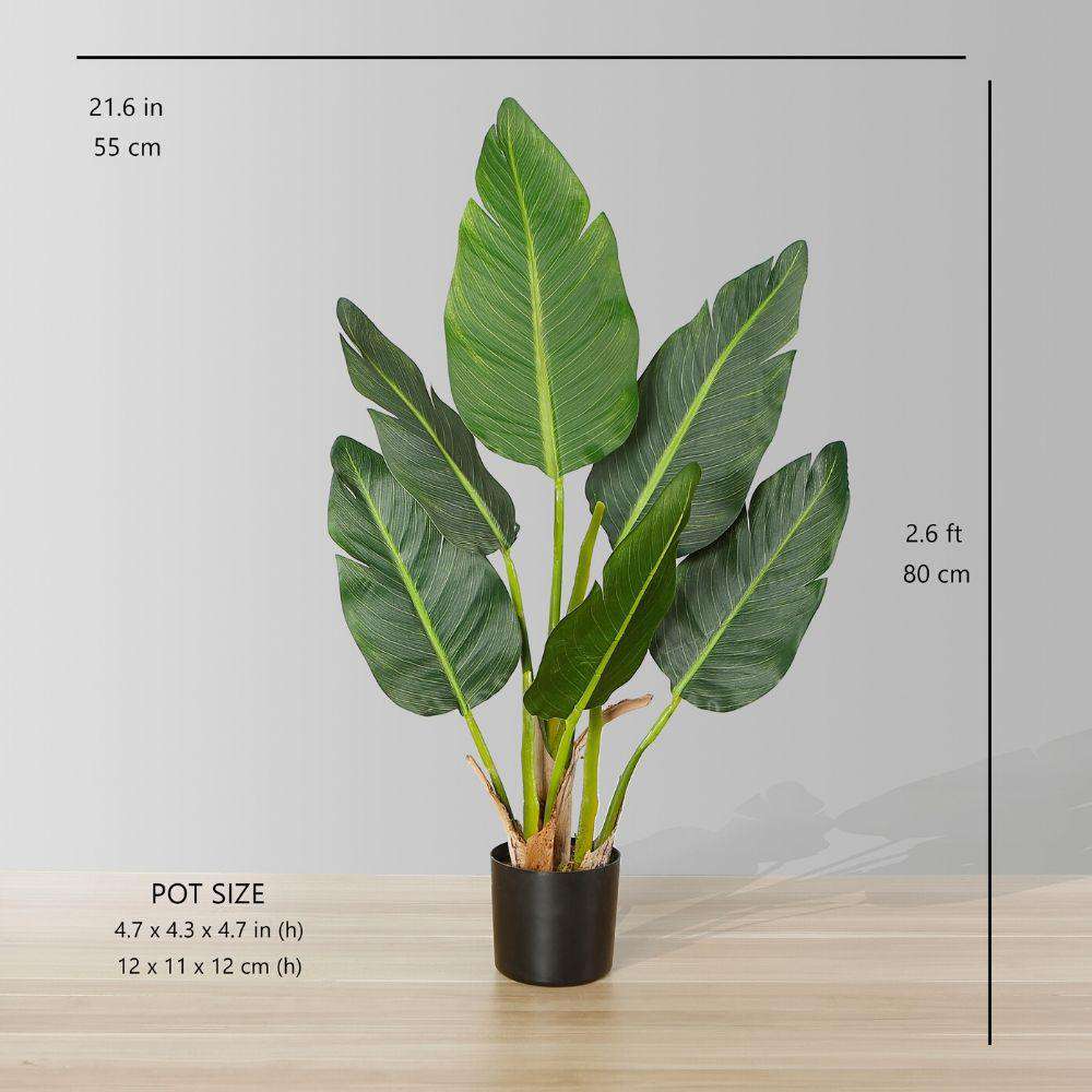 Zapo Artificial Bird Of Paradise Potted Plant (Multiple Sizes) 