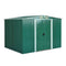Outsunny 8.5' x 6.8' x 5.8' Practical Backyard Garden Storage Tool Shed Double Sliding Door 4 Ventilation Slotsm, Green