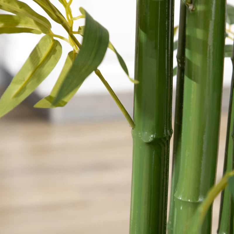 6 FT Artificial Tree Bamboo Tree Fake Plants in Pot for Home Office Living Room Decor, Green