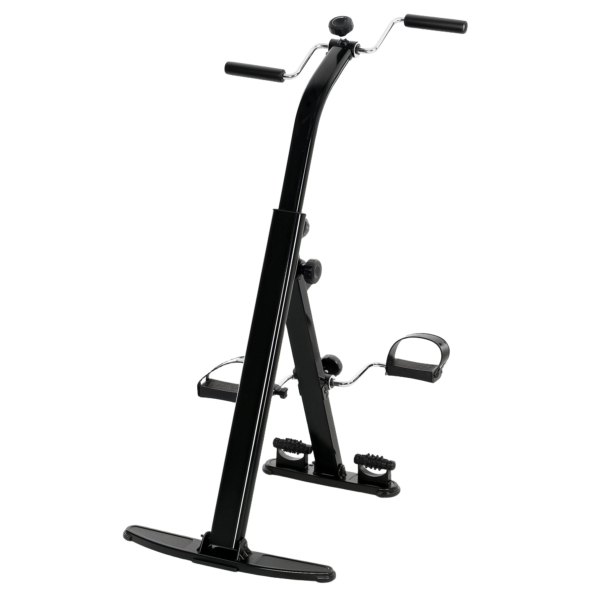 Soozier Seated Pedal Exerciser, Foldable Leg Exercise Bike with LCD Monitor for Seniors Elderly Rehabilitation Recovery Therapy 
