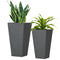 Outsunny Set of 2 Tall Planters with Drainage Holes, 22