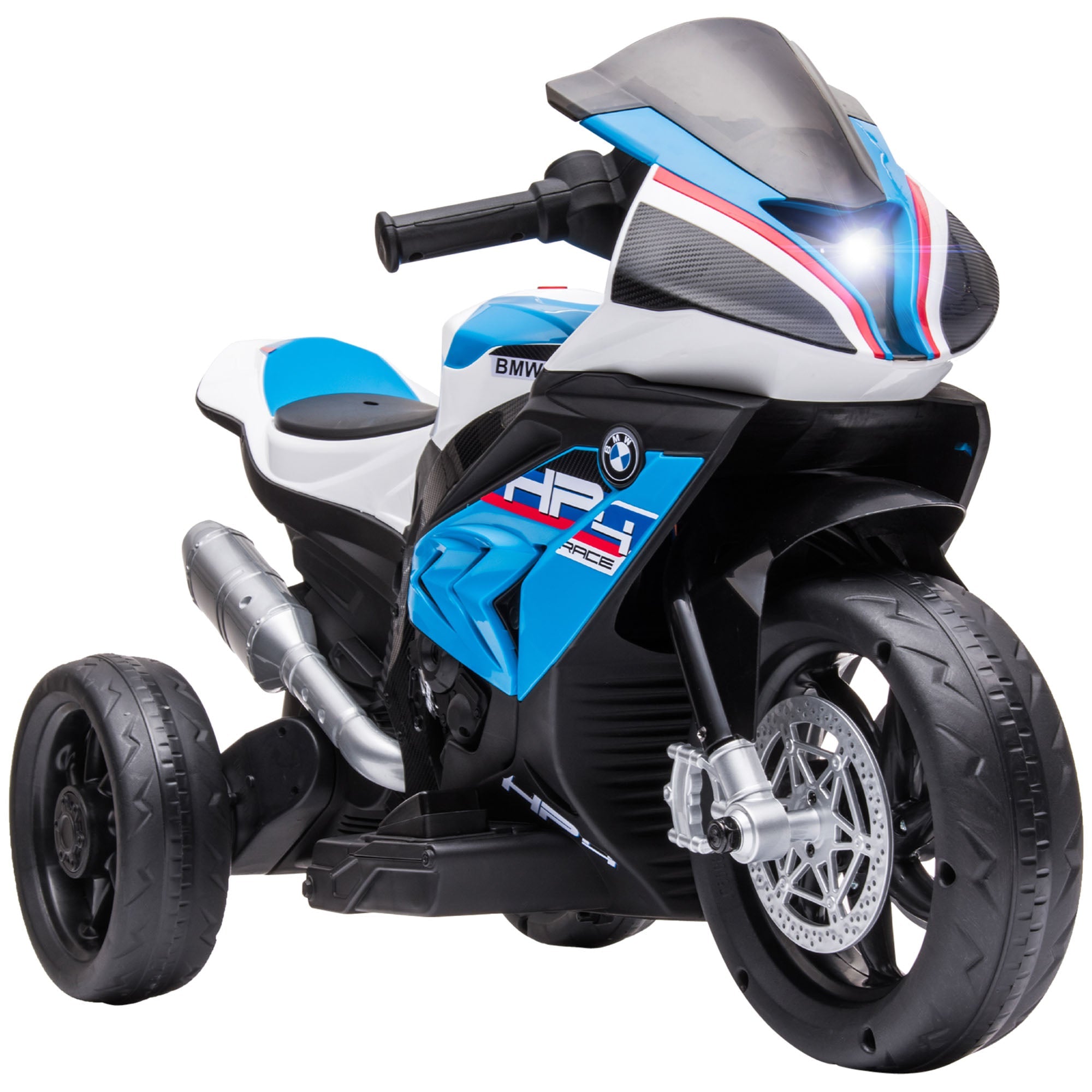 Aosom 6V Kids Electric Motorcycle Ride-On Toy Battery Operated for Ages 1.5-5 Years Blue 