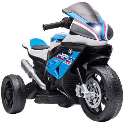 Aosom 6V Kids Electric Motorcycle Ride-On Toy Battery Operated for Ages 1.5-5 Years Blue 