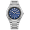 CITIZEN Zenshin AW0130-85L | 39mm Super Titanium™ Blue Dial Eco-Drive Watch, Day-Date, WR100