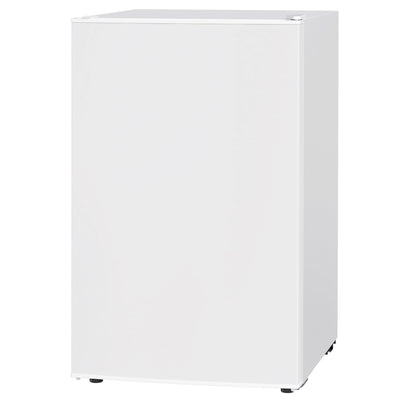 HOMCOM 4.5 Cu Ft Mini Fridge with Freezer, Wheels, Single Door Refrigerator, Adjustable Thermostat, Reversible Door, White 