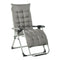 Outsunny Zero Gravity Reclining Chair Folding Garden Sun Lounger with Cushion Grey Relaxation