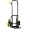 6-Wheels Stair Climber Trolley Cart, Hand Truck and Dolly, Foldable Steel Load Cart, 264lbs Capacity, Yellow