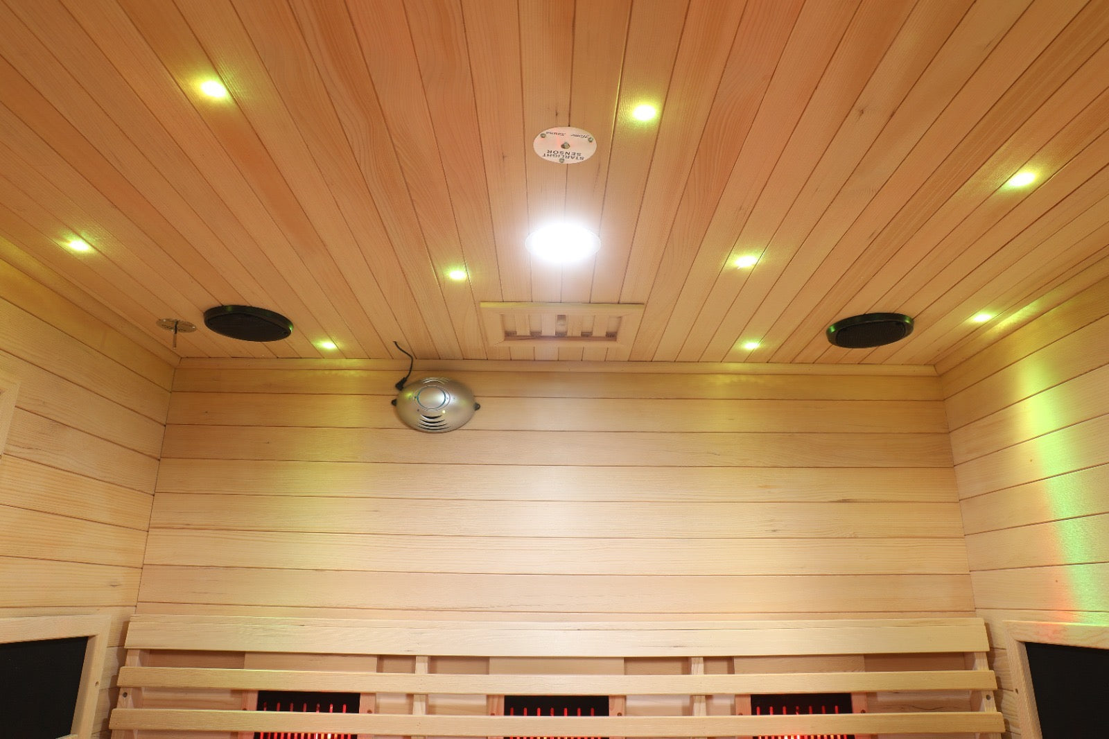 Blisspod, Venetian, Full Spectrum Indoor Premium Canadian Hemlock Ultra Low EMF Sauna, 11 Heaters & Chromotherapy– 3 Person 