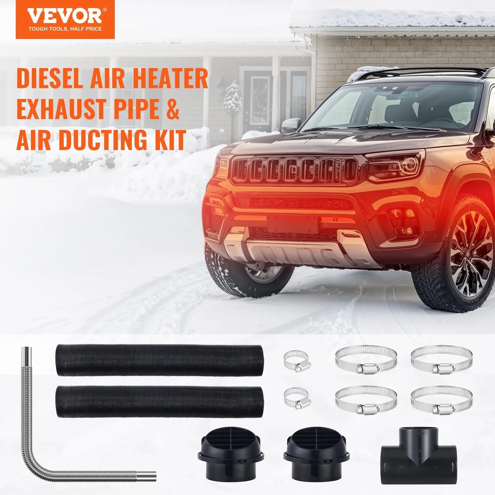 VEVOR Diesel Heater Glow Plug Kit, Ceramic Glow Plug Repair Kit with Removal Fitting Tool, Diesel Heater Rebuild Kit for 2KW/5KW/8KW Air Diesel Parking Heater Replacement 
