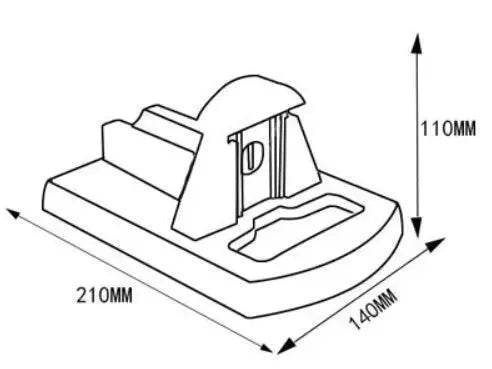 Desktop Table top Guillotine Metal Cigar Cutter 