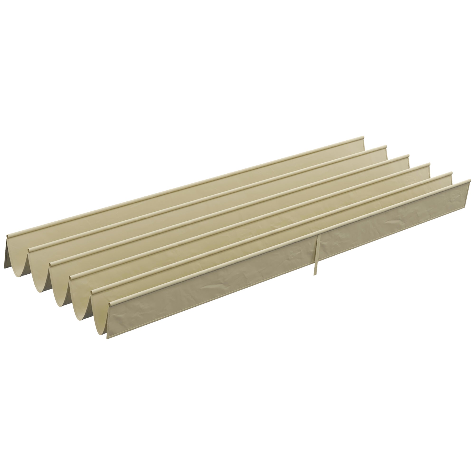Outsunny Retractable Pergola Canopy Cover Replacement for 13.1' x 9.8' Pergola, Beige 