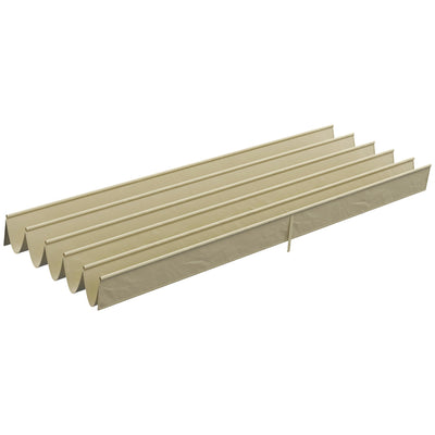Outsunny Retractable Pergola Canopy Cover Replacement for 13.1' x 9.8' Pergola, Beige 