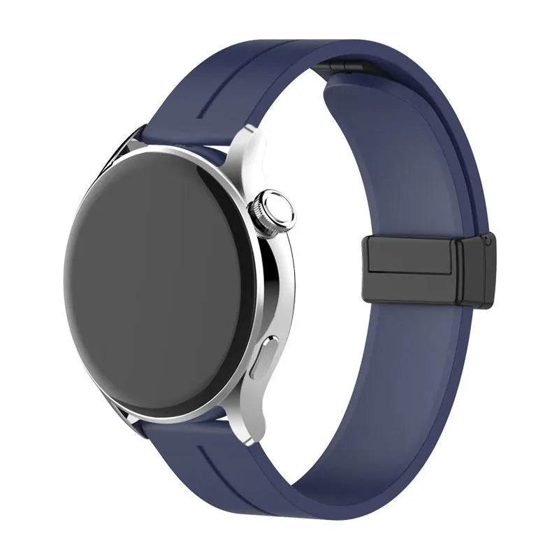 Applicable Watt4 Strap Silicone Magnetic Folding Buckle Watch Band 