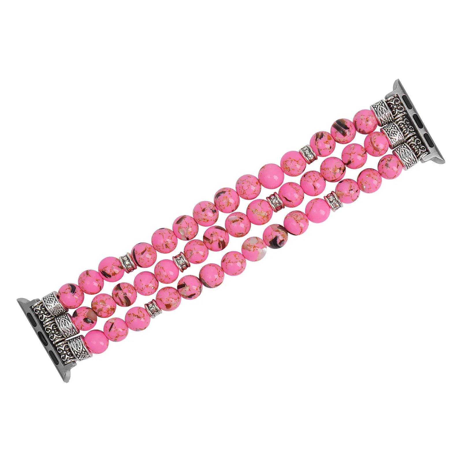 Beaded Bracelet Smart Phone Watch Strap for women 