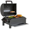 Tabletop Charcoal Smoker, Portable BBQ with Ash Catcher and Thermometer for Backyard, Camping, Picnic, Black