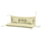 Outsunny 4-Piece Back and Seat Cushion Pillows Replacement and Pillows, Patio Chair Cushions Set with Ties, Cream White