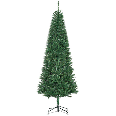 HOMCOM 7ft Artificial Christmas Tree, Xmas Tree with Metal Stand and 865 Branch Tips, Holiday Decoration, Green 