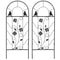 Outsunny Decorative Metal Garden Trellis 2 Pack with Bird and Leaf Design for Climbing Plants Flowers Vines Outdoor Decor 39