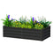 Galvanized Raised Garden Bed, Outdoor Planter Box for Vegetables, Flowers, Herbs, 4' x 2' x 1', Black