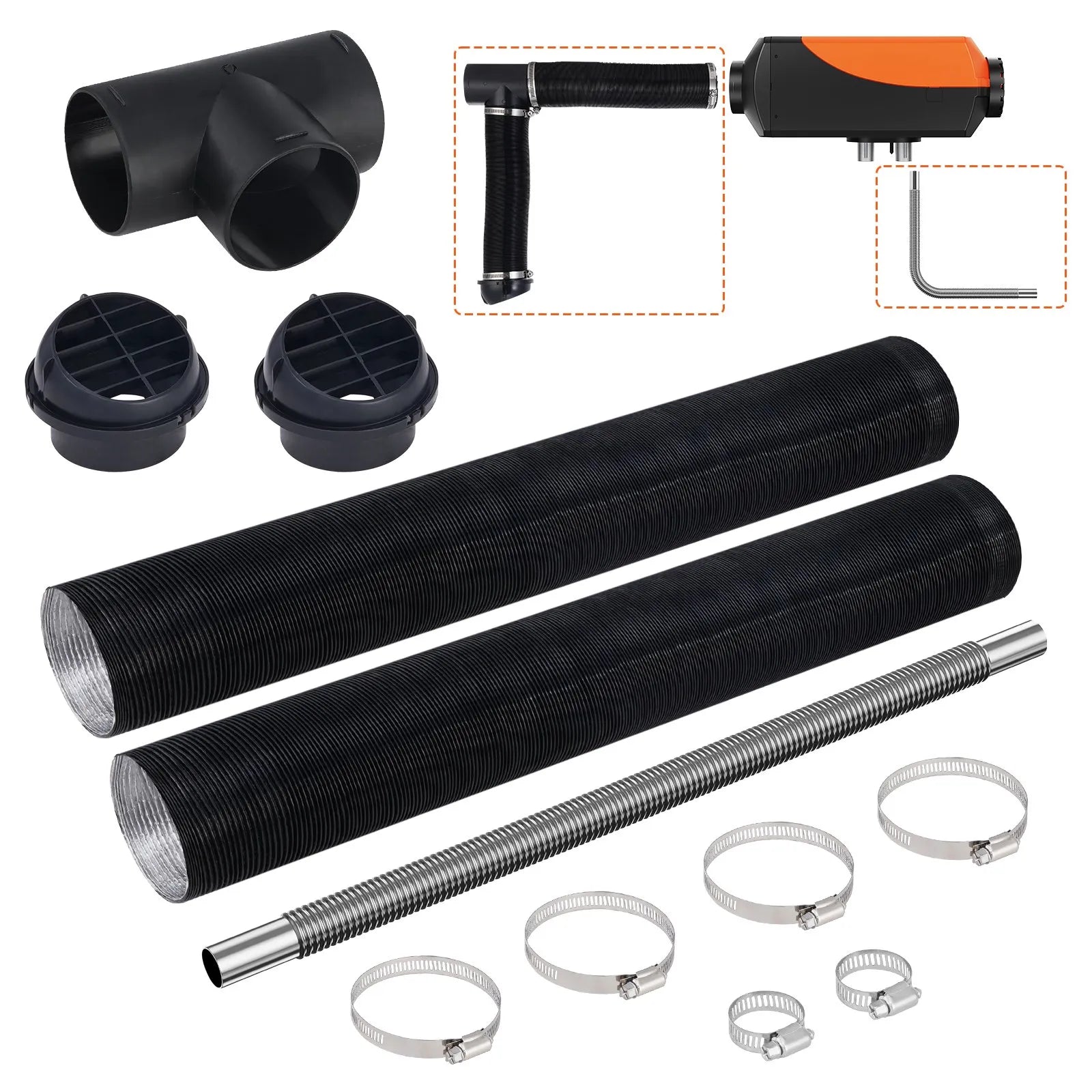 VEVOR Diesel Heater Glow Plug Kit, Ceramic Glow Plug Repair Kit with Removal Fitting Tool, Diesel Heater Rebuild Kit for 2KW/5KW/8KW Air Diesel Parking Heater Replacement 
