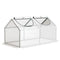 Portable Mini Tunnel Greenhouse Garden Warm House with 2 Windows Steel Frame PE Cover, 47