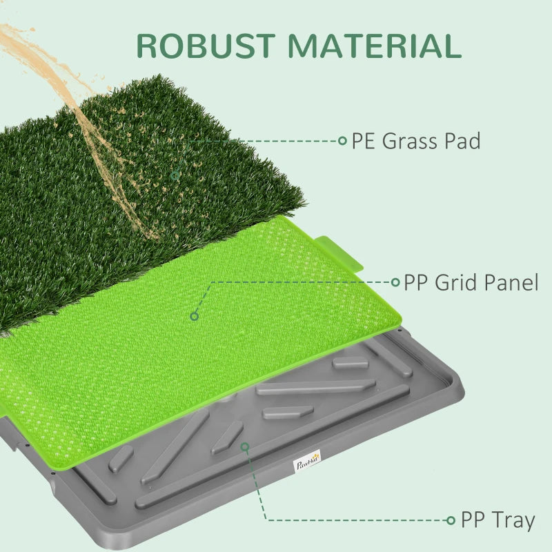 Artificial Grass Pee Pad for Dogs Potty Training, 26" x 16", Green