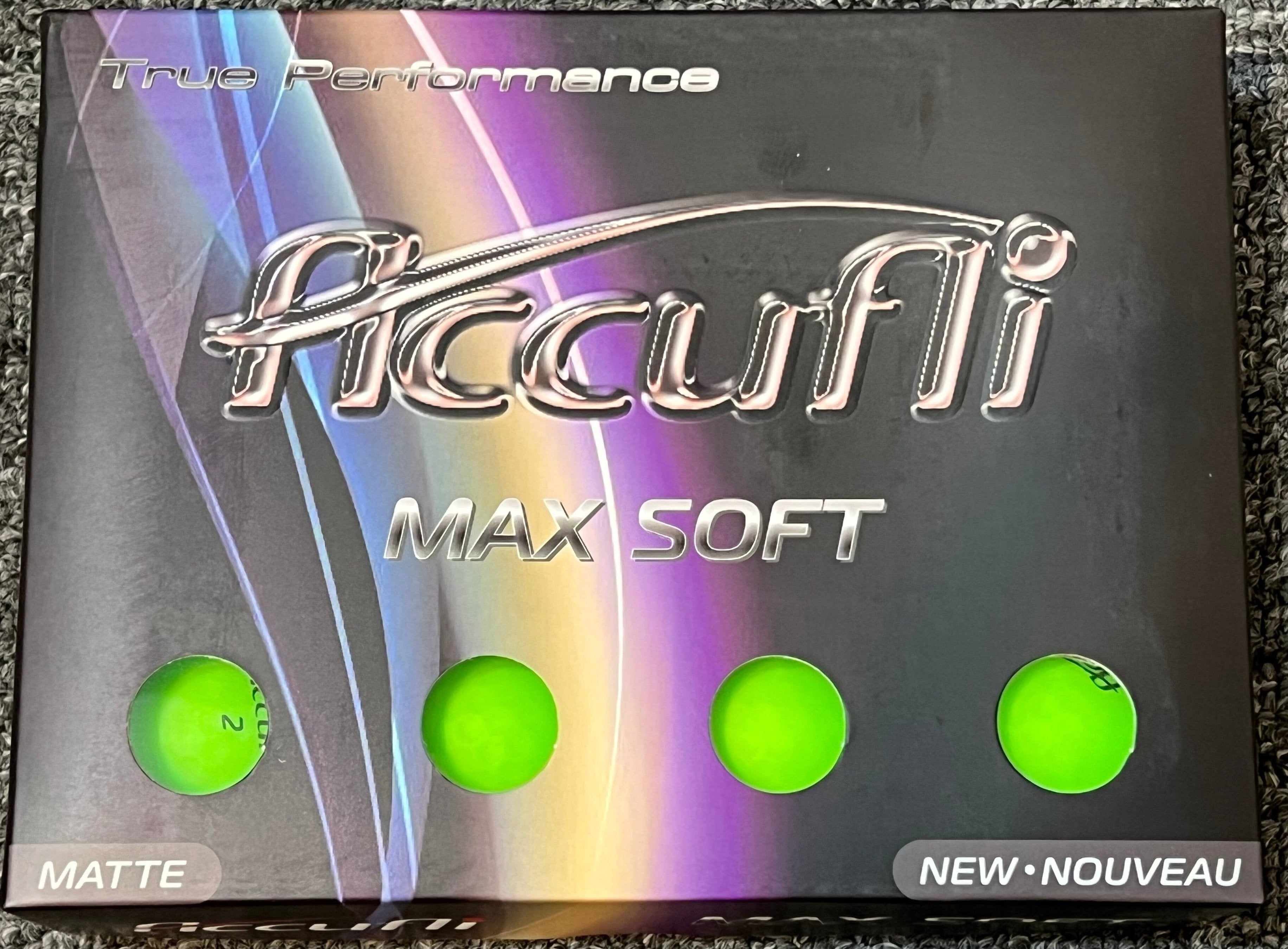 Accufli Max Soft Matte Finish Golf Balls 
