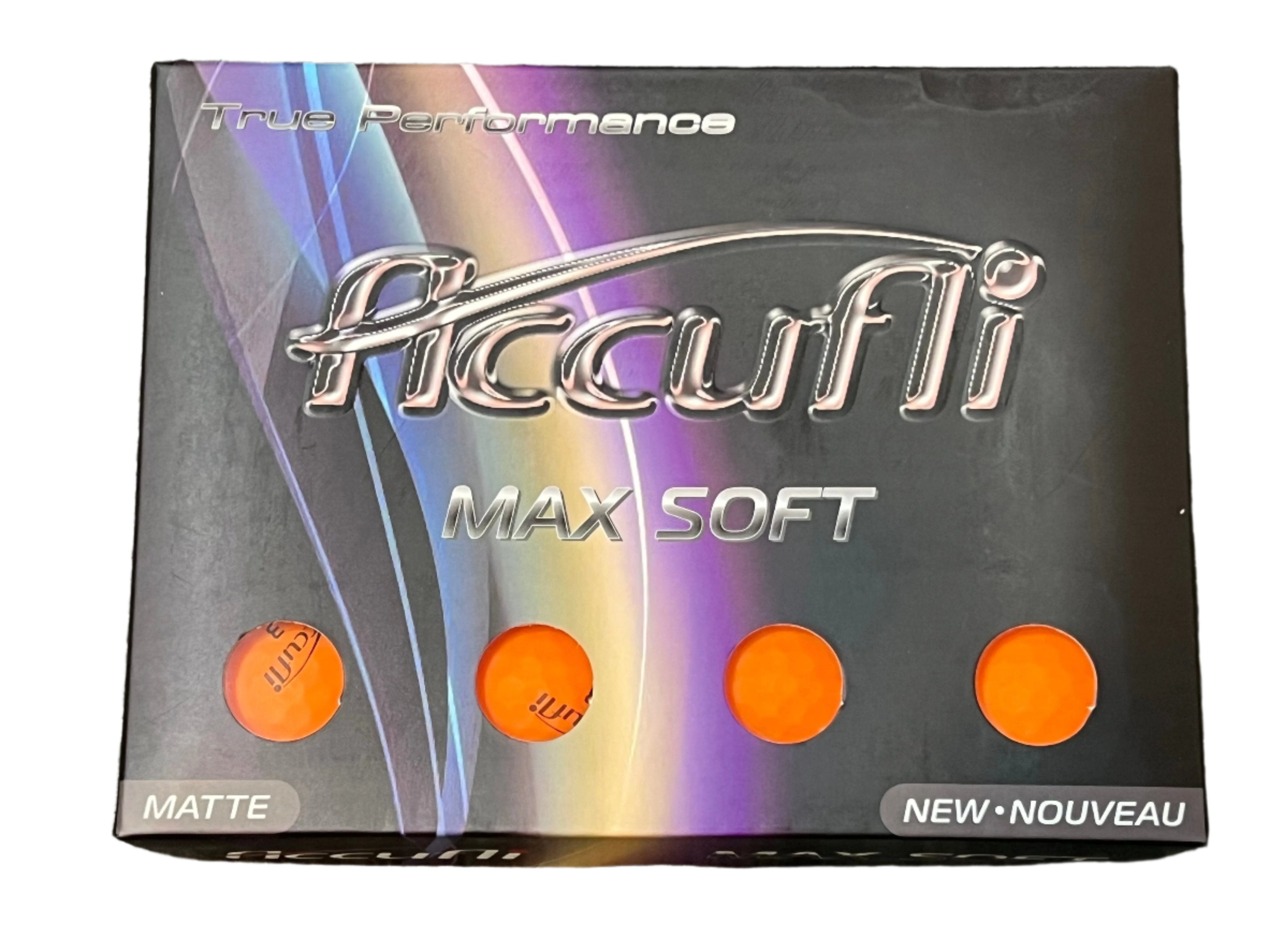 Accufli Max Soft Matte Finish Golf Balls 