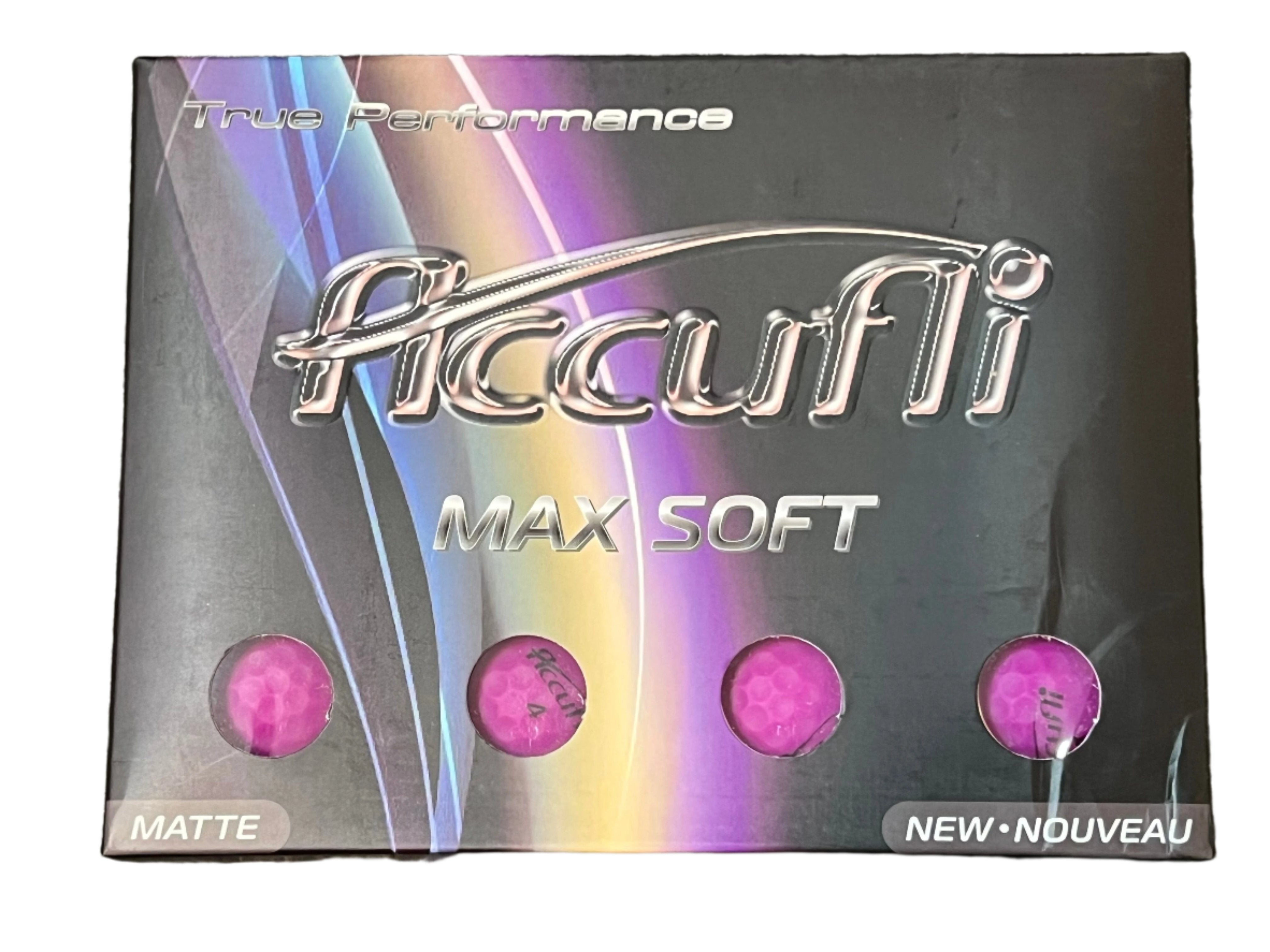 Accufli Max Soft Matte Finish Golf Balls 