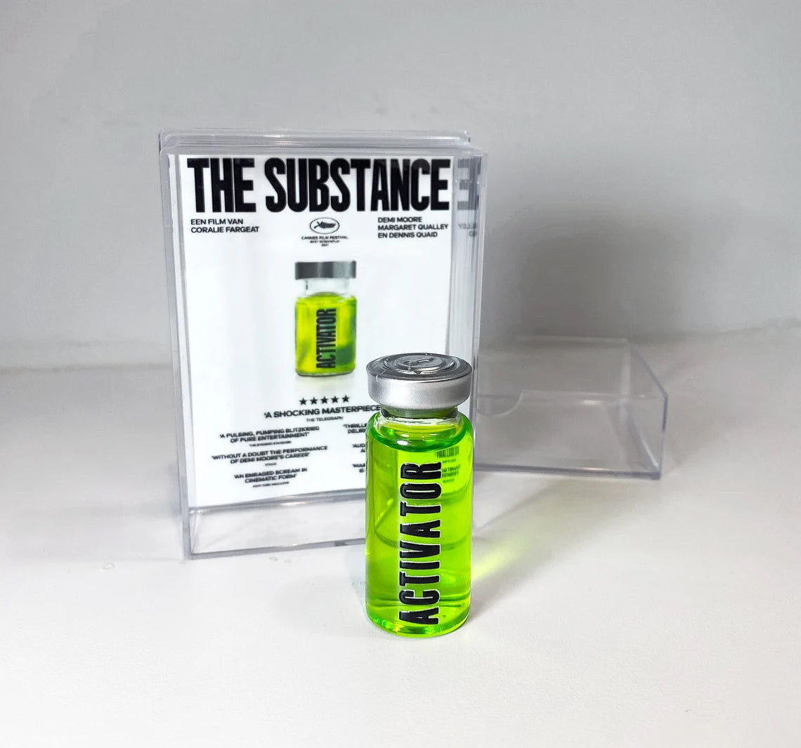 The Substance Activator Serum Vial Bottle with Display Collectable Box Movie Prop 