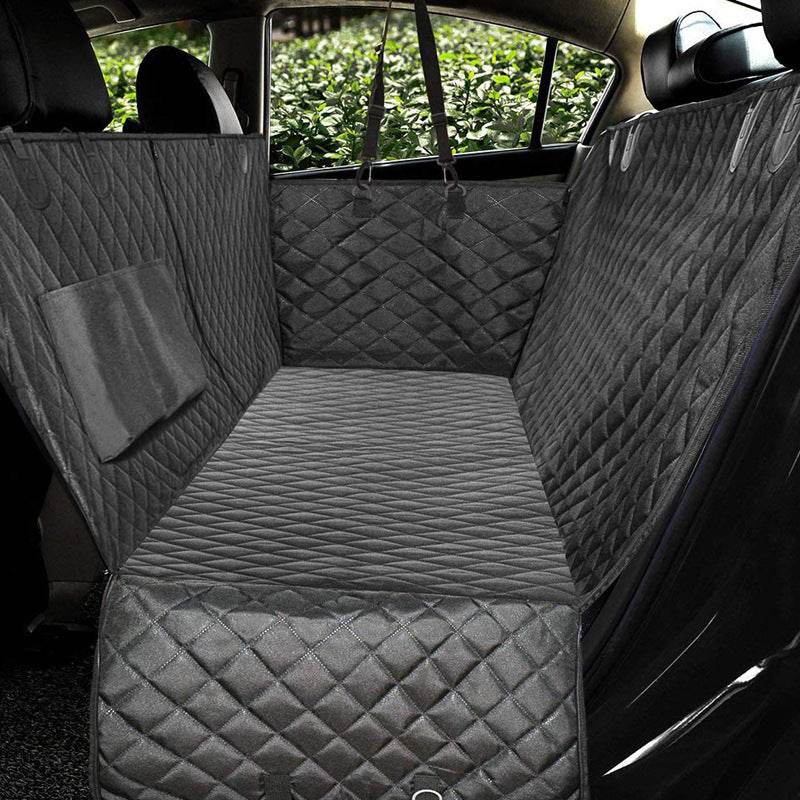 Dog Car Seat Cover View Mesh Pet Carrier Hammock Safety Protector Car Rear Back Seat Mat With Zipper And Pocket For Travel 