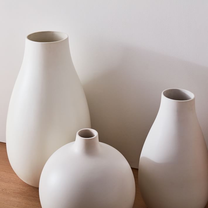 Oversized White Vase Collection 