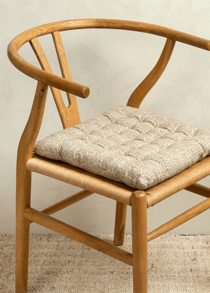 Aditi Block Print Chair Pad 