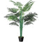 5FT Artificial Palm Tree, Fake Tropical Tree with Lifelike Leaves, Faux Plant in Pot for Indoor Decoration, Green