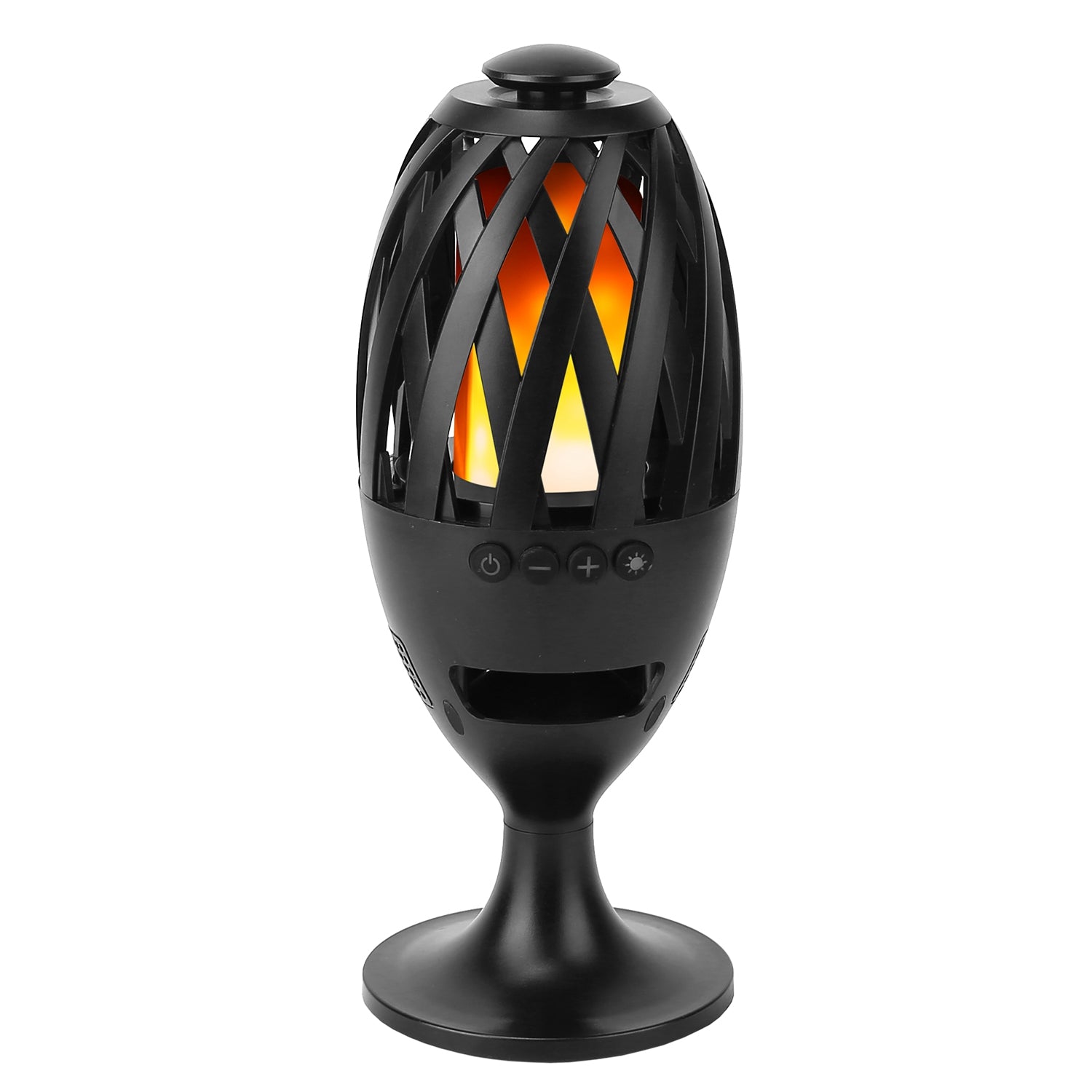 LED Flame Speakers Torch Wireless Speaker Waterproof Stereo Bass Speaker Outdoor Light-Up Speaker Atmosphere LED Flickers Night Light Patio Stake Ligh