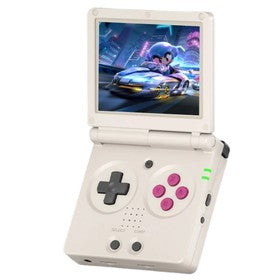 ANBERNIC RG35XXSP Flip Game Console, 32GB + 64GB with 5000 Games, 30+Emulators, 3.5inch IPS Screen, HDMI Out, Multimedia Apps,8H Autonomy, 5G Wifi Bluetooth, Hall Magnetic Switch, Moonlight Streaming - Grey 